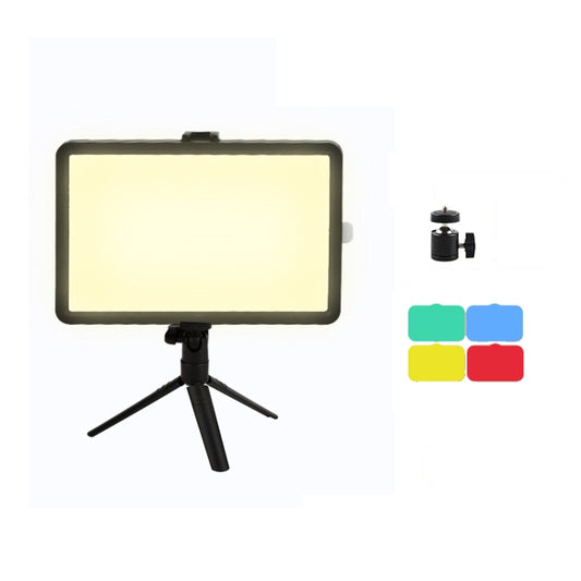 8 Inch 3200-5500K Three-color Temperature Photography Flat-panel Live Fill Light,Spec:, Small Tripod, 30cm Bracket, 42cm Bracket, 0.5m Bracket, 0.5m Bracket +Bluetooth RC, 2.1m Bracket, 2.1m Bracket+Bluetooth RC, Overhead Bracket