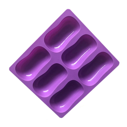 6 Grids Handmade Aromatherapy Soap Mould Baking DIY Silicone Molds, 6 Grids Soap Mould